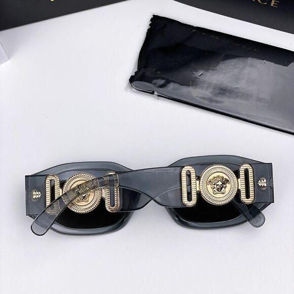 NEW Versace VE4361 MEDUSA BIGGIE 311/6G Transparent Gray Silver Gradient - Picture 5 of 11